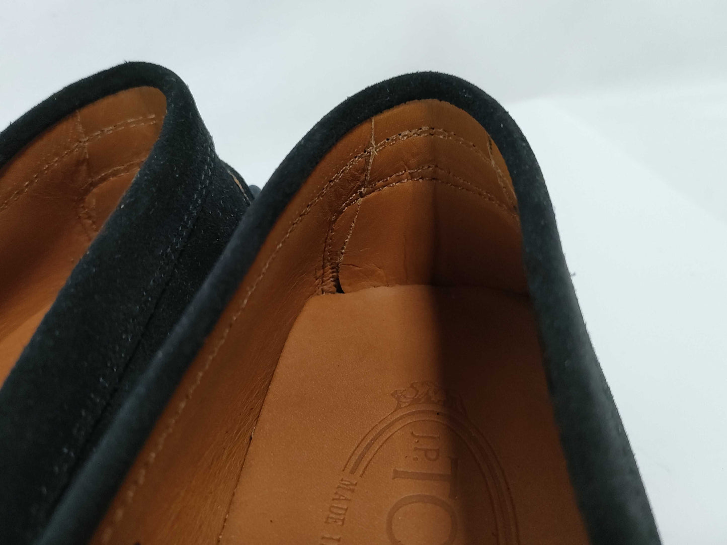 TODS Suede Loafers Size 38 Black