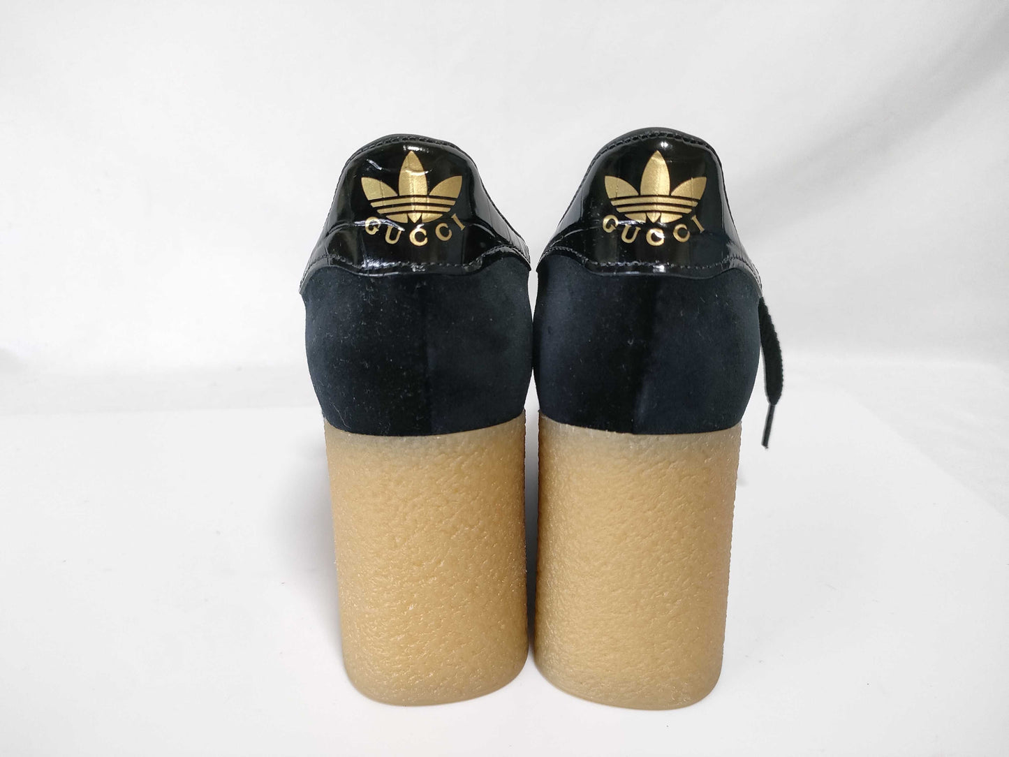 GUCCI x Adidas Gazelle Wedge Sneakers, Size 36.5