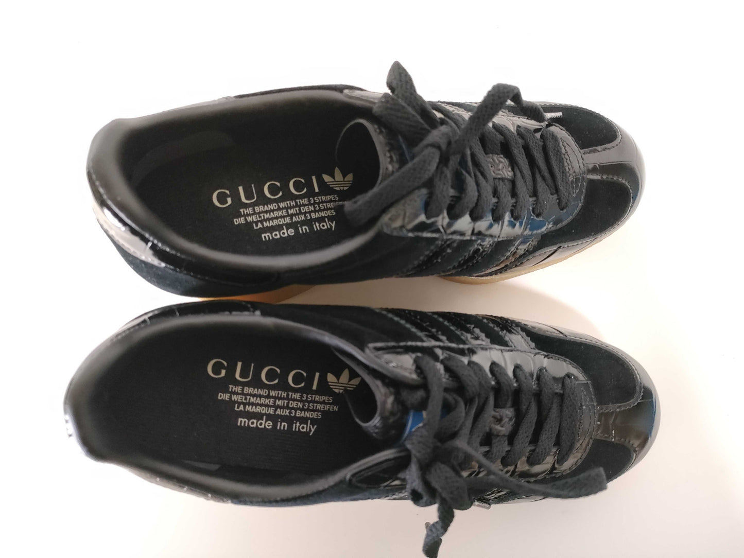 GUCCI x Adidas Gazelle Wedge Sneakers, Size 36.5