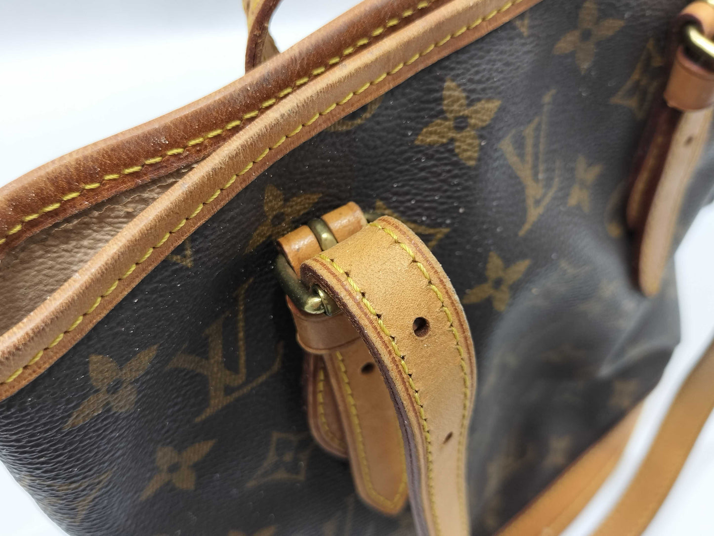 LOUIS VUITTON M42238 Monogram Bucket PM Tote Bag with Pouch M42238