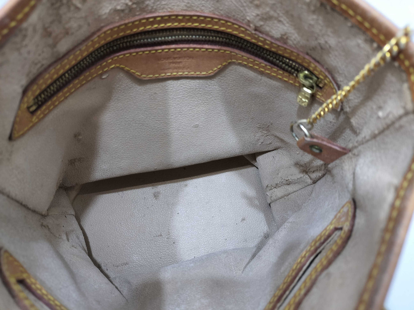 LOUIS VUITTON M42238 Monogram Bucket PM Tote Bag with Pouch M42238