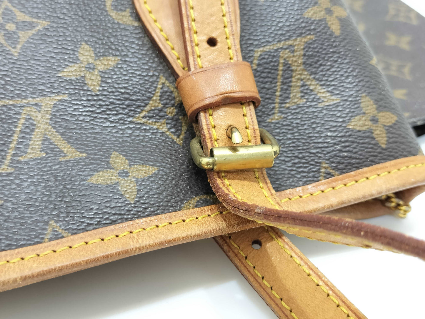 LOUIS VUITTON M42238 Monogram Bucket PM Tote Bag with Pouch M42238