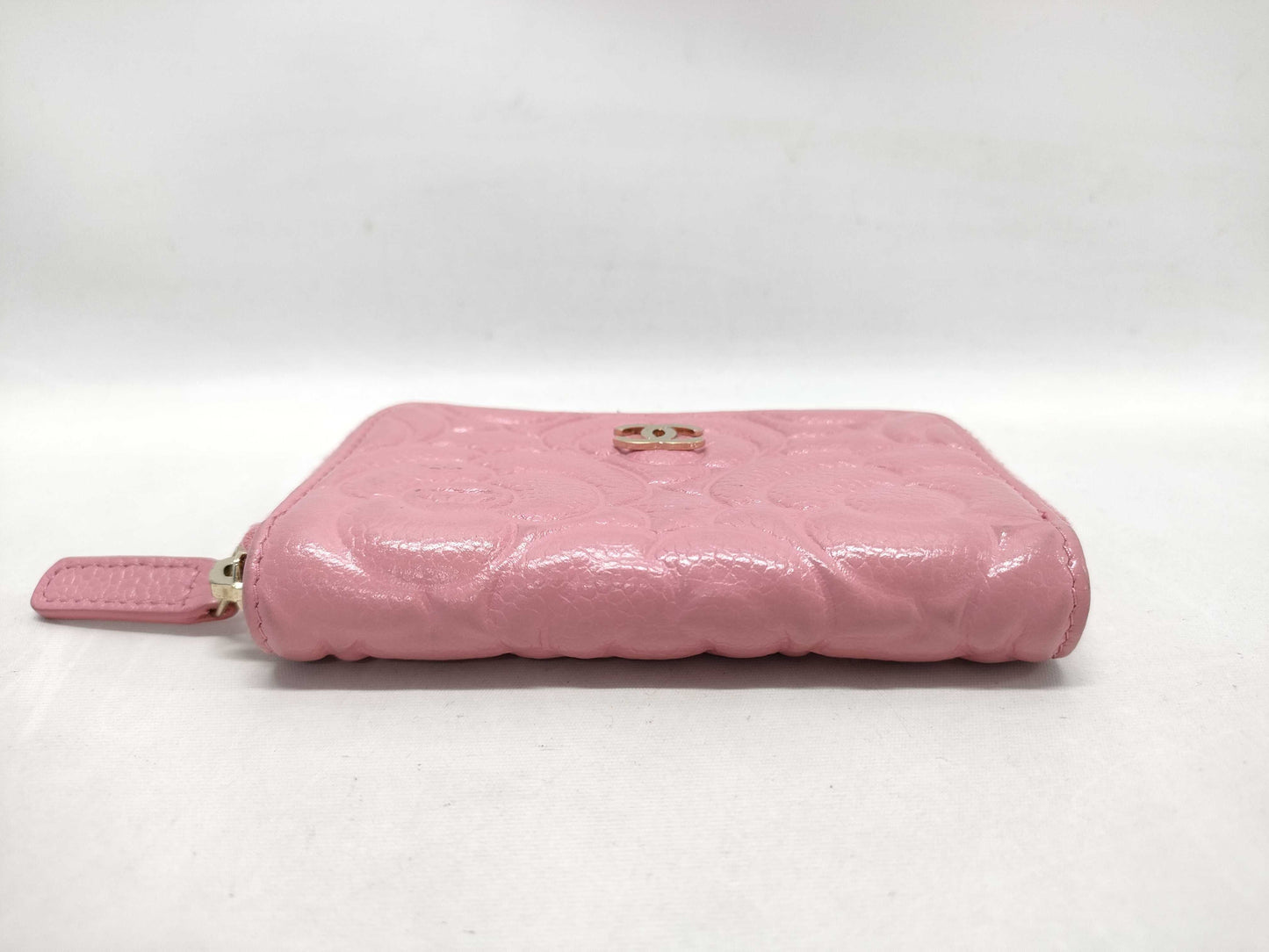 CHANEL Camellia Coin Case, Caviar Pink, No. 29