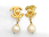 CHANEL Turnlock Pearl and Gold Earrings 96A Earrings