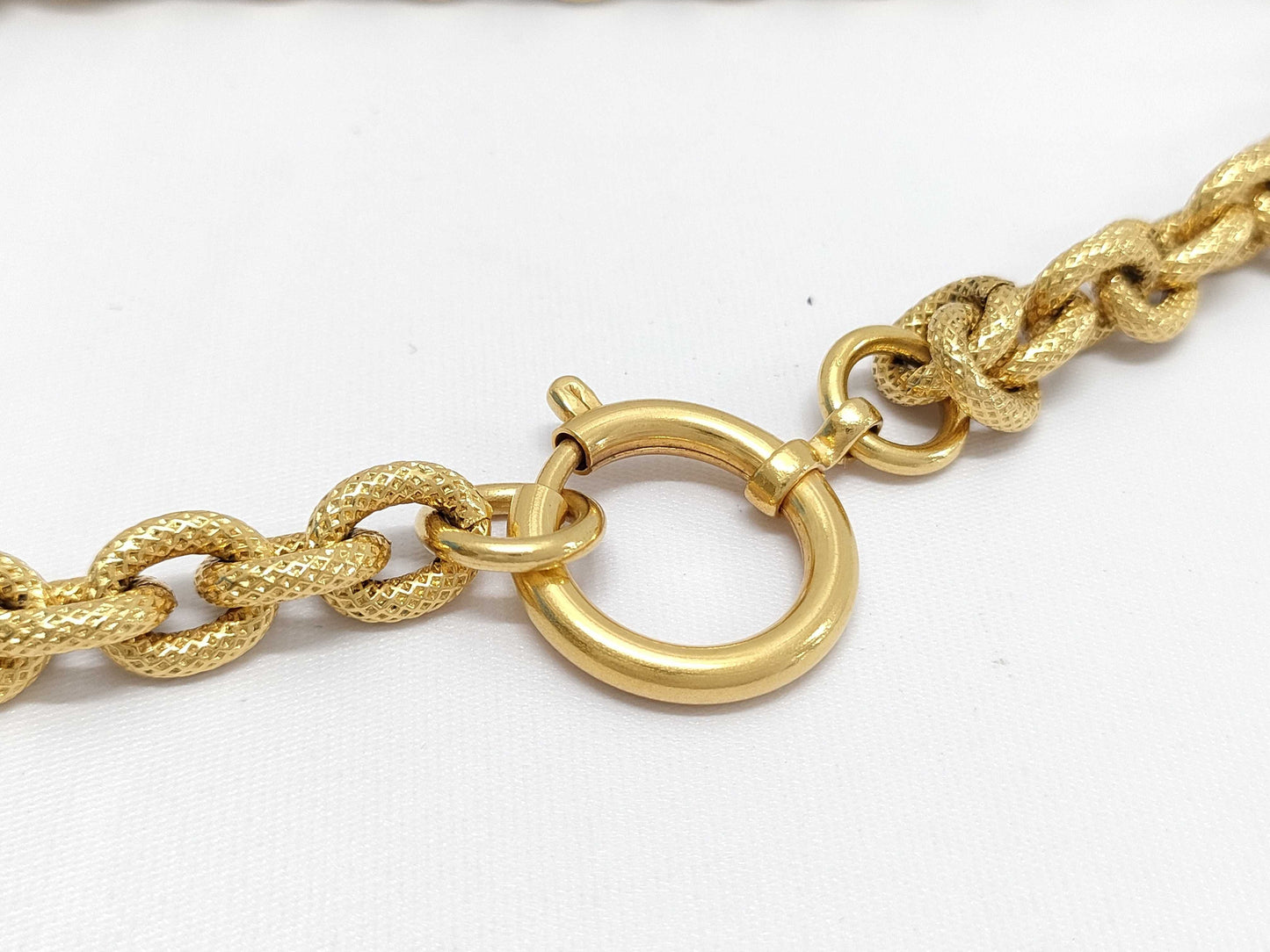 CHANEL Lava Fringe Gold 93A Necklace