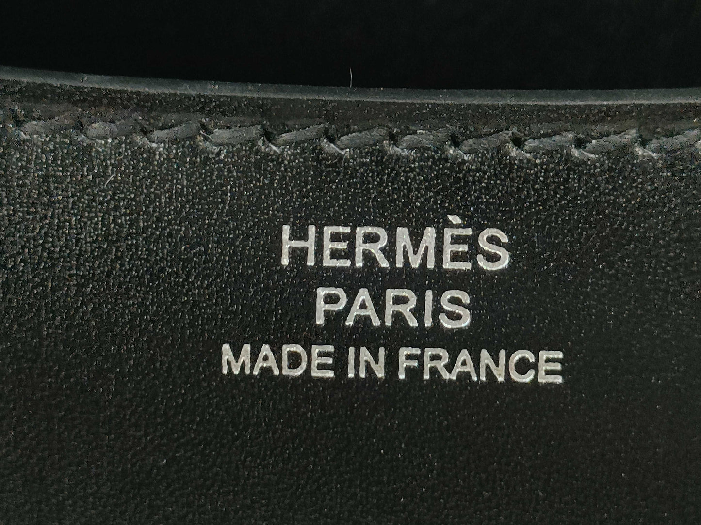 HERMES Constance 3 Miroir Mini Shoulder Bag, Black, Silver Hardware, Box Calf Leather, B Stamp, Perfect Condition