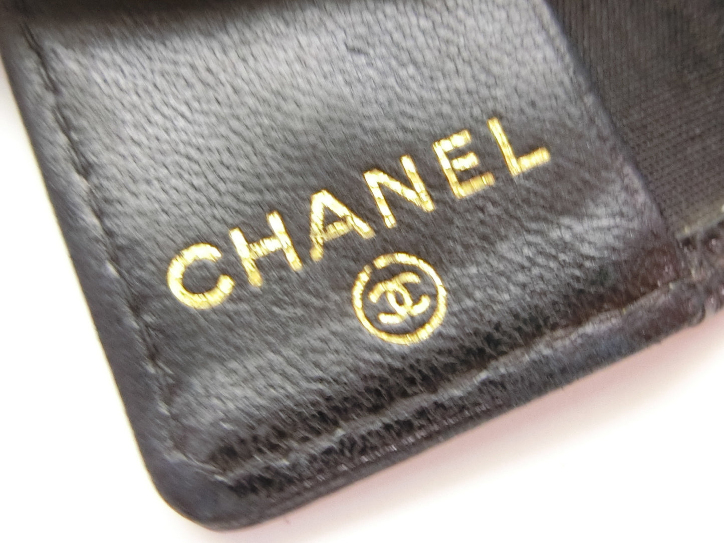 CHANEL Caviar Skin Coco Mark Key Case/Key Holder