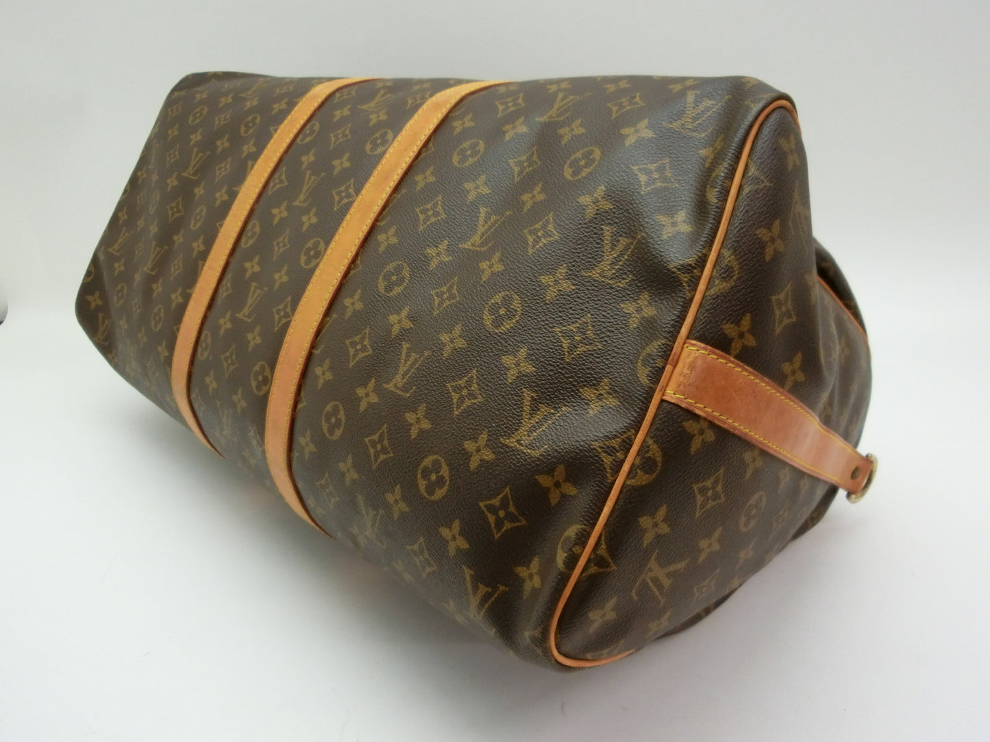 LOUIS VUITTON Monogram Keepall Bandouliere 55 Boston Bag