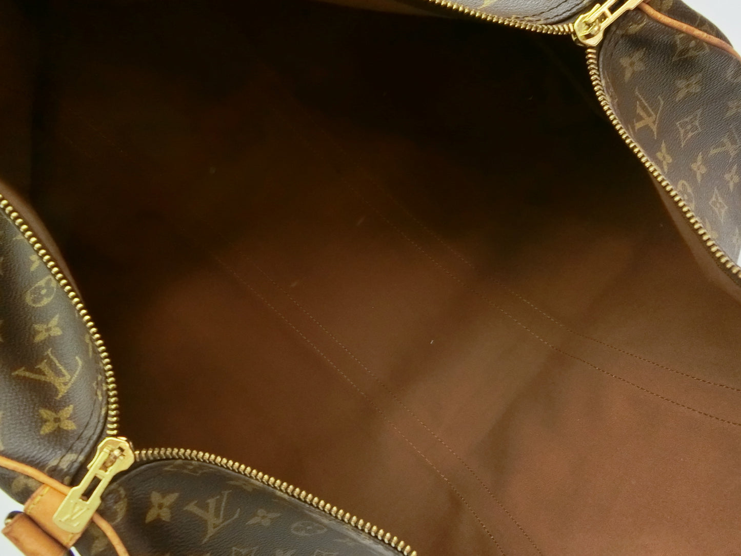 LOUIS VUITTON Monogram Keepall Bandouliere 55 Boston Bag