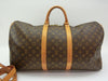 LOUIS VUITTON Monogram Keepall Bandouliere 55 Boston Bag