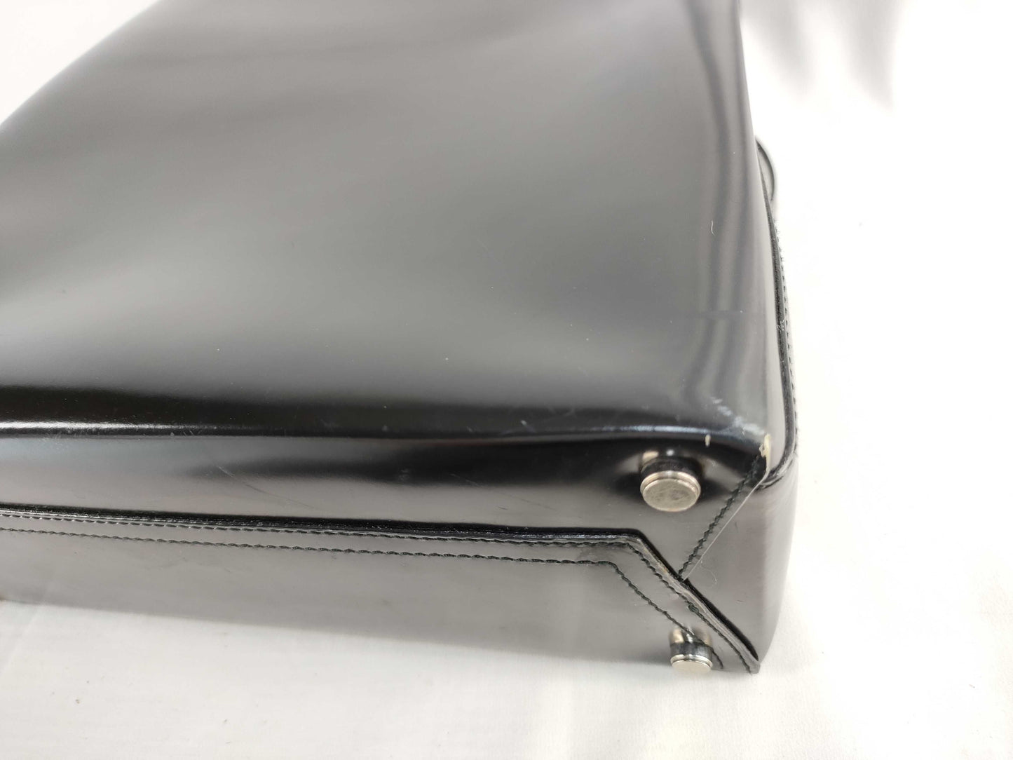 Salvatore Ferragamo Patent Leather Shoulder Tote Bag