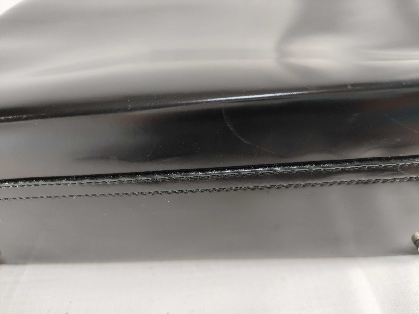 Salvatore Ferragamo Patent Leather Shoulder Tote Bag