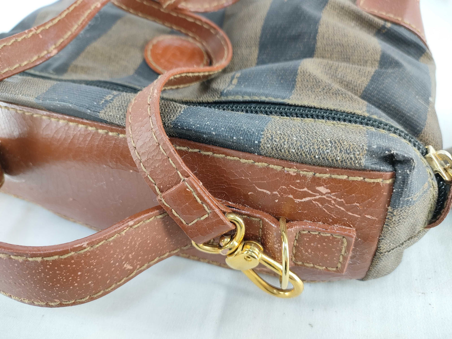 FENDI Pecan 2-way hand/shoulder bag with pouch