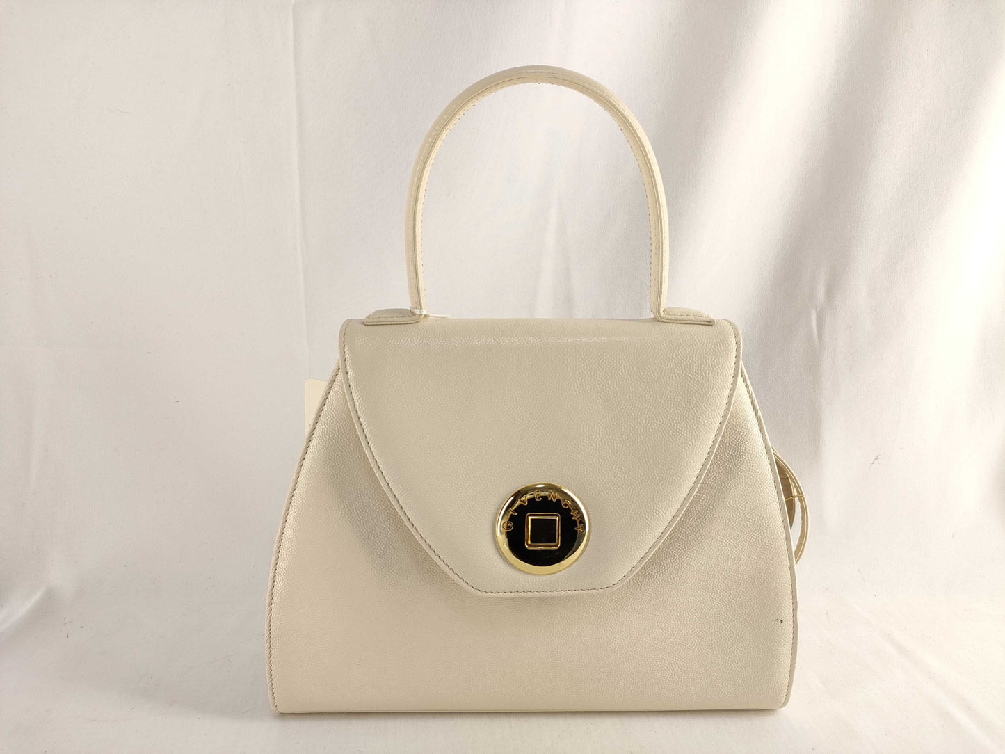 GIVENCHY Turnlock White 2-Way Shoulder Handbag