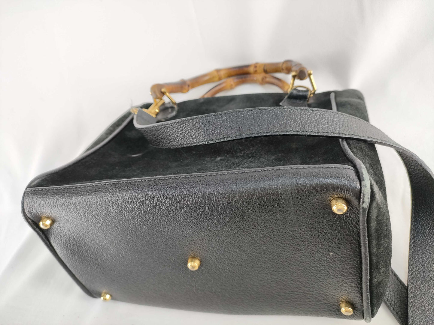 GUCCI Bamboo Old Gucci Bamboo 2-way Shoulder Handbag