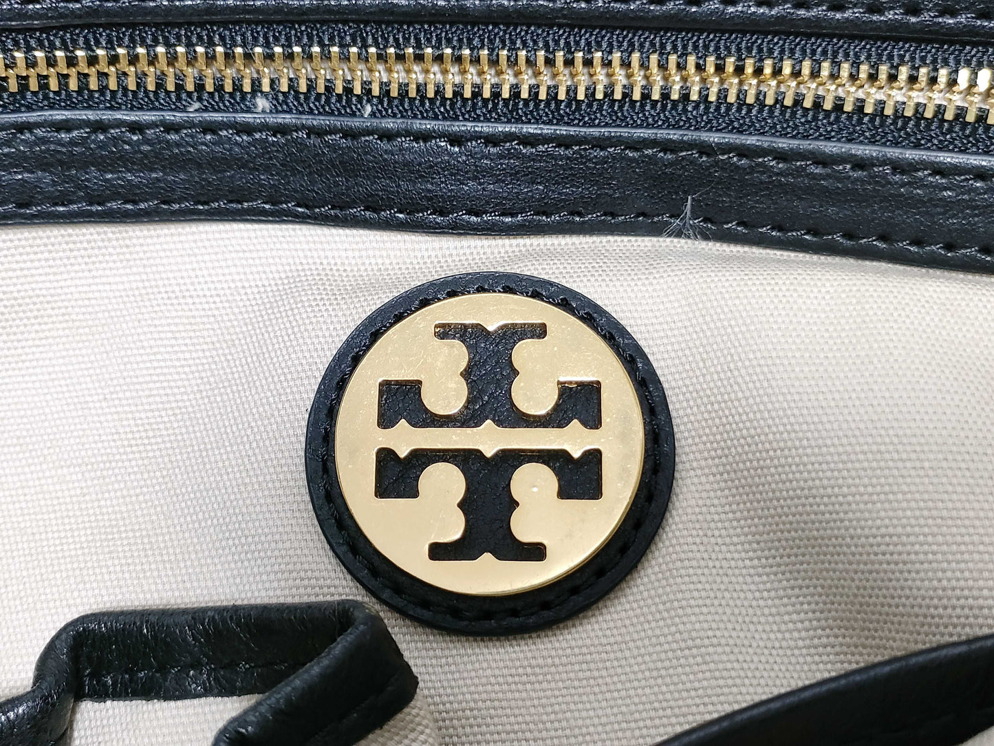 Tory Burch Quilted Tote Black Tote Bag
