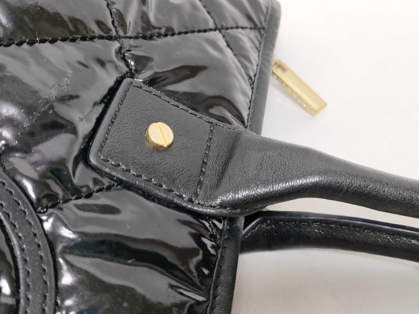 Tory Burch Quilted Tote Black Tote Bag