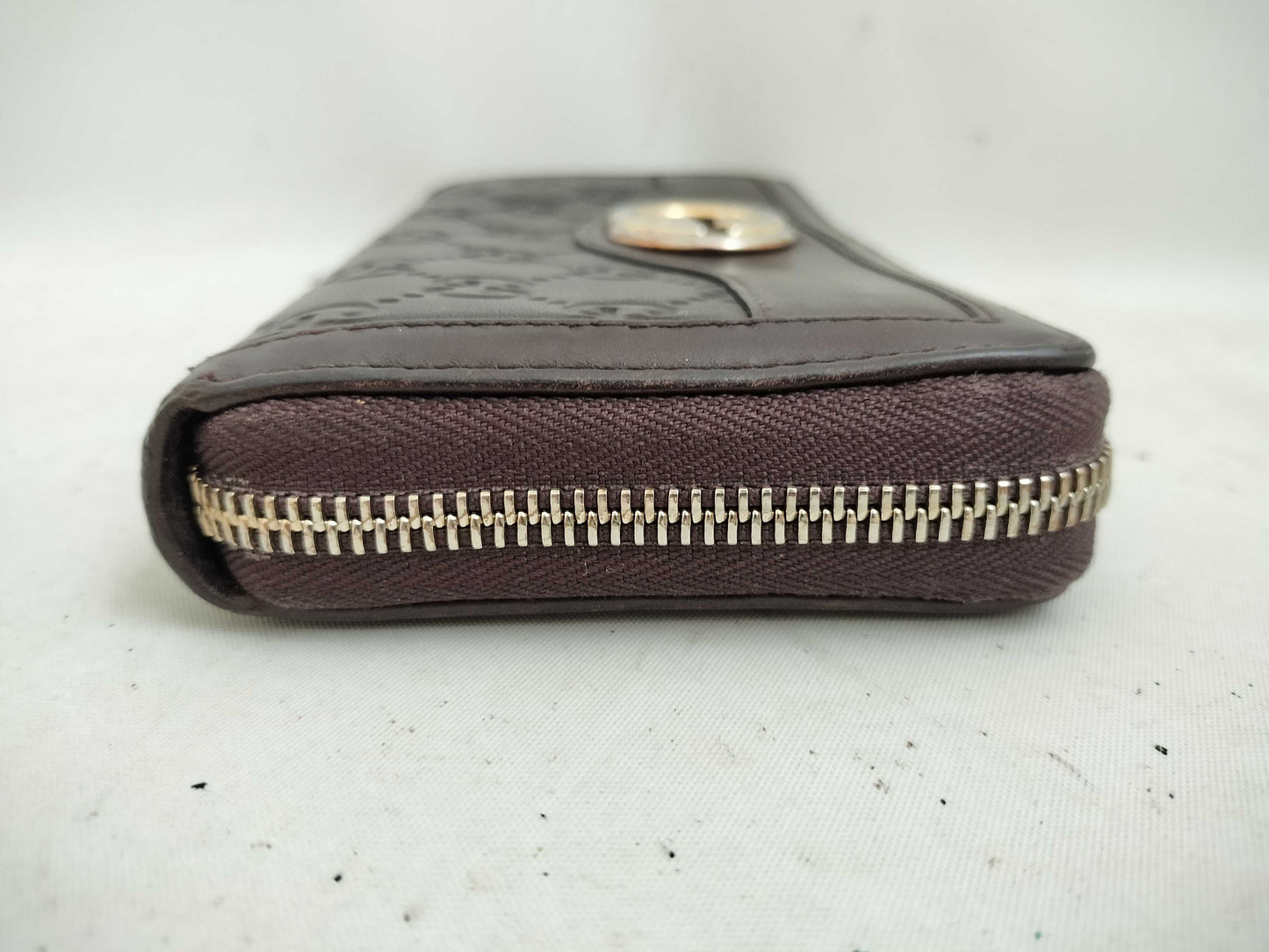 GUCCI Guccissima GUCCI Interlocking Round Zip Wallet 308012 Wallet