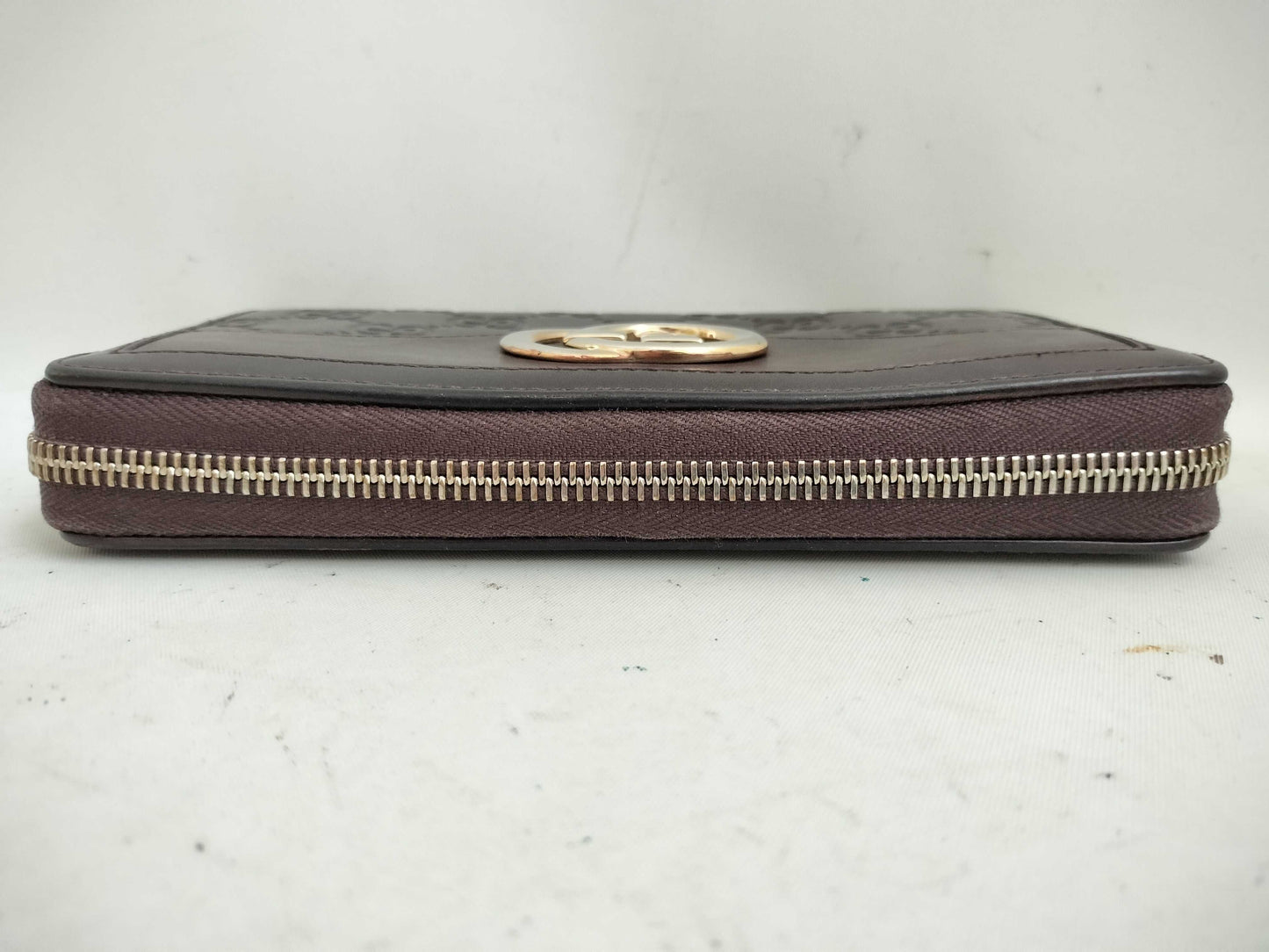 GUCCI Guccissima GUCCI Interlocking Round Zip Wallet 308012 Wallet