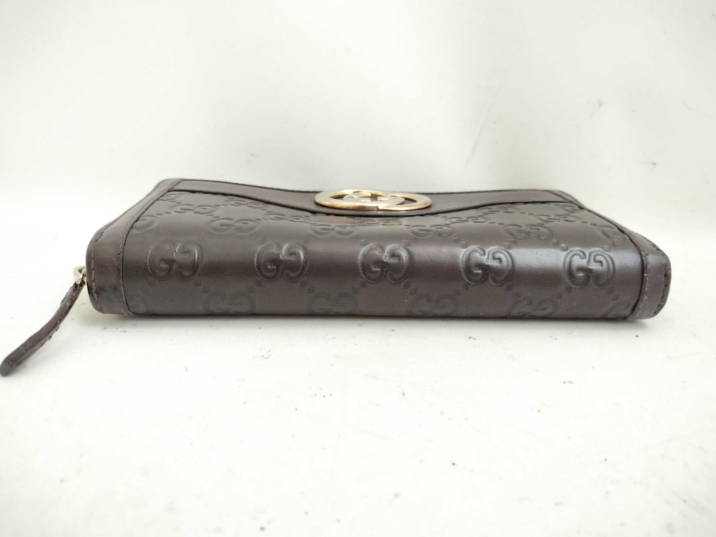 GUCCI Guccissima GUCCI Interlocking Round Zip Wallet 308012 Wallet
