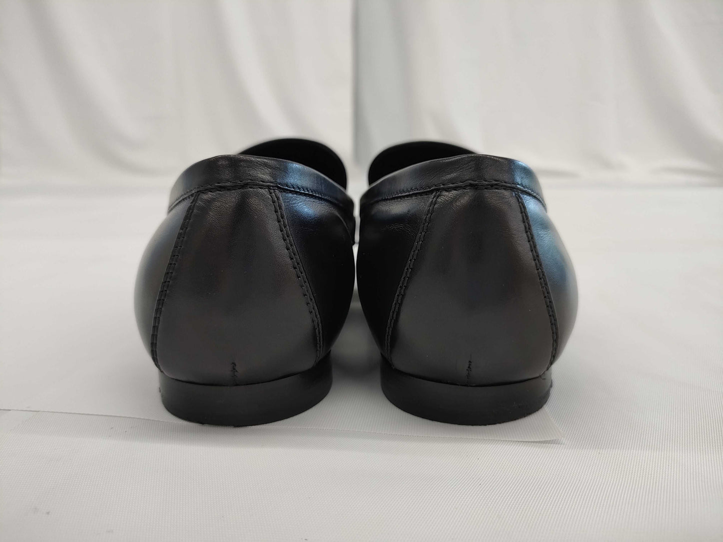 LOUIS VUITTON LOUIS VUITTON Flat Loafers Leather Size 38 1A4XE6 Black Loafers