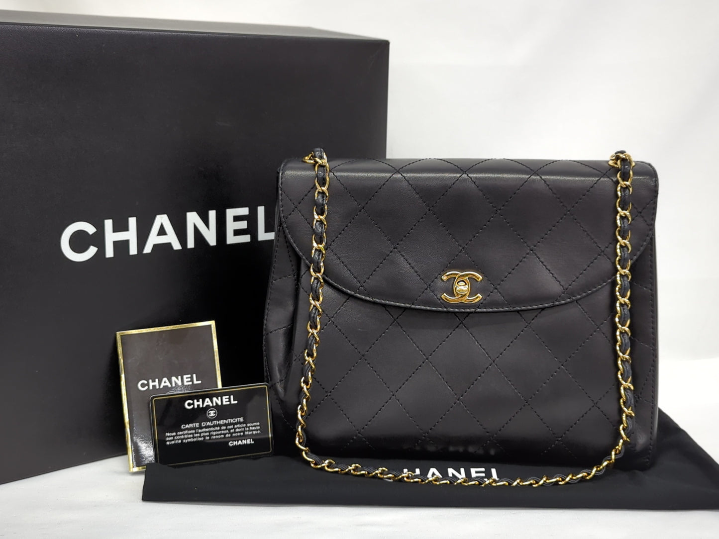 CHANEL Matelasse Chain Shoulder Bag, No. 5