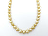 White South Sea Pearl Necklace, Diameter: Approx. 9.0-10.7mm, Sterling Silver, 54.2g