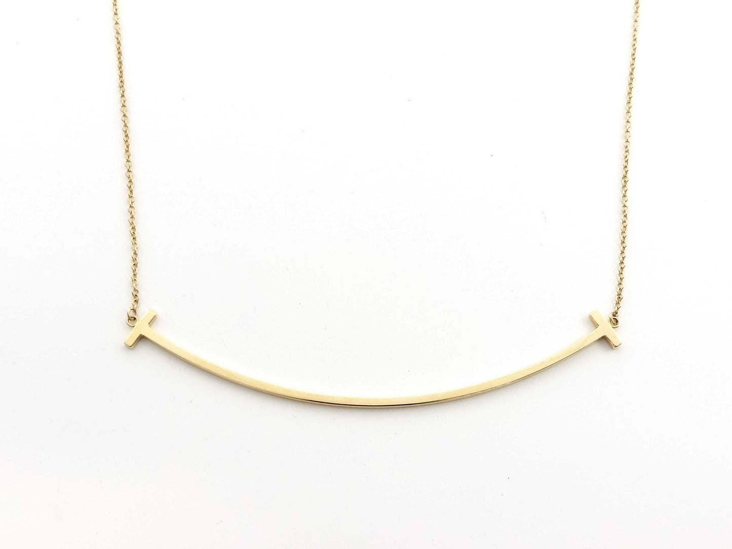 Tiffany & Co. T Smile Large Au750 3.7g Necklace