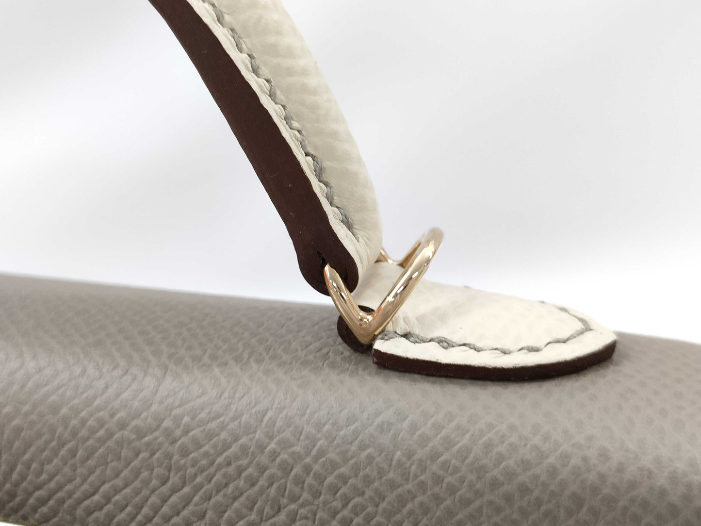 HERMES Mini Kelly Do SPO Handbag in Epson Asphalt with Grey Clasp, GD Hardware, Double Stamp