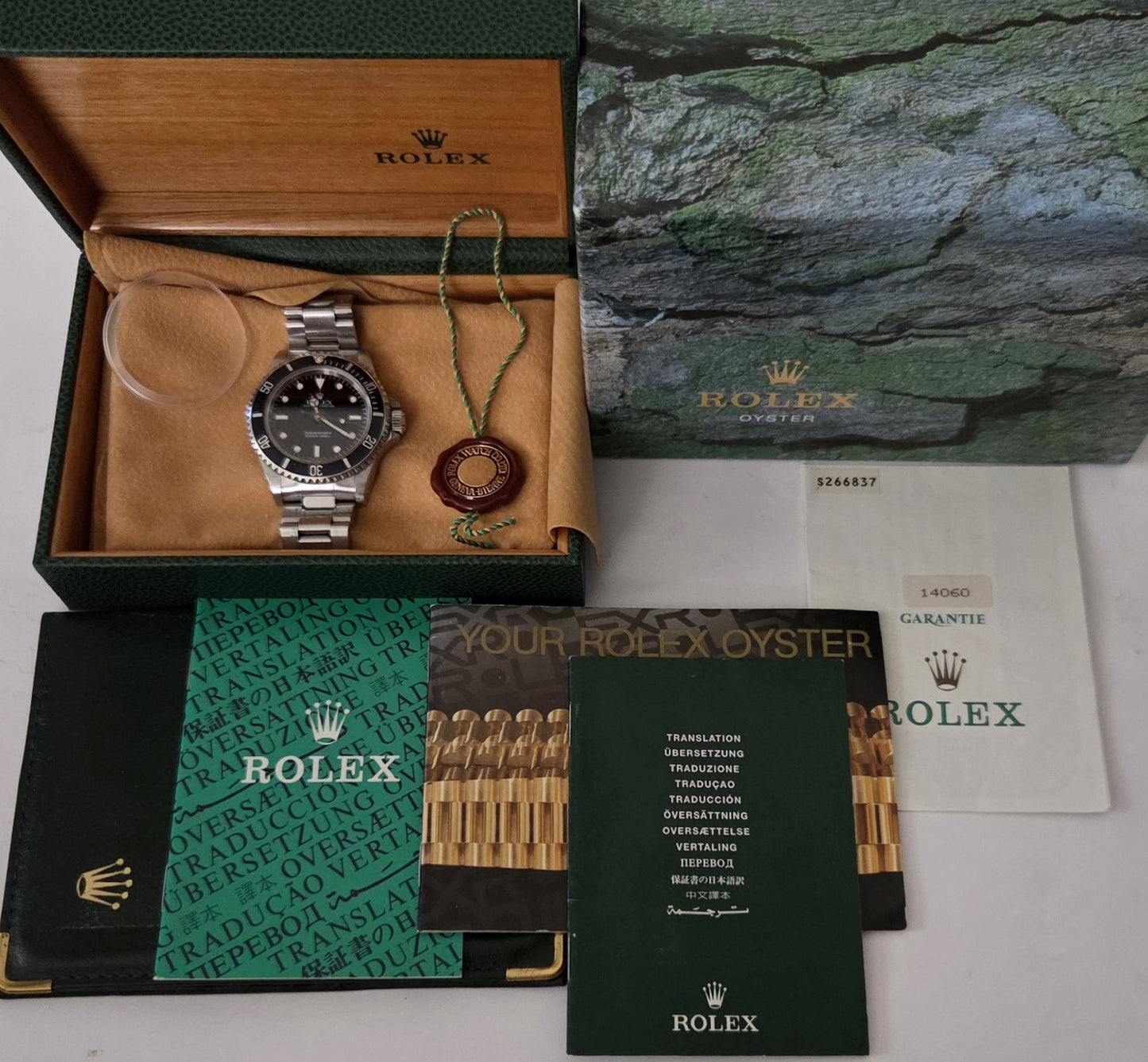 ROLEX 14060 T904296 Black Dial Tritium Men's Watch