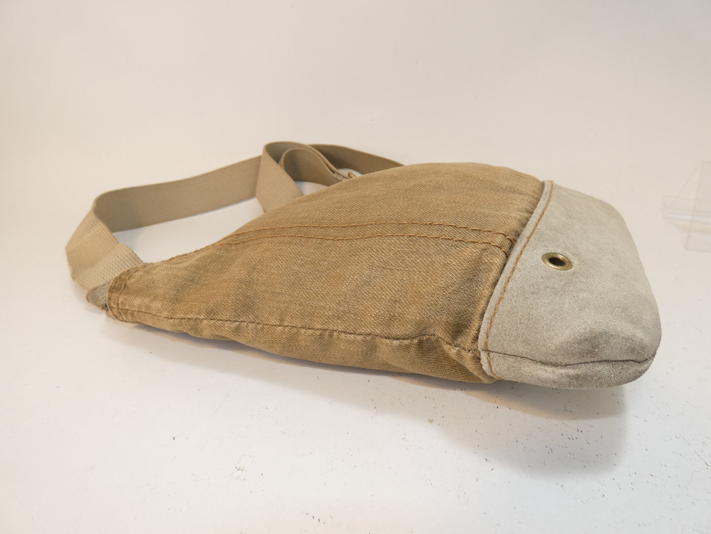 Yves Saint Laurent Canvas Suede Shoulder Bag