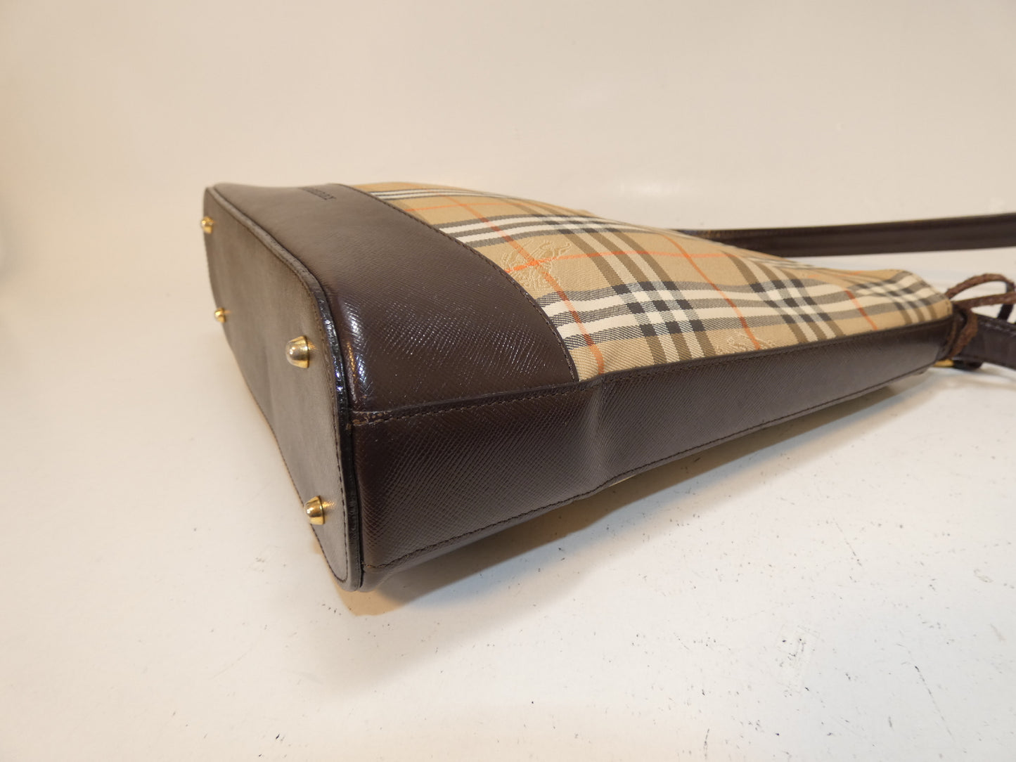 BURBERRY Nova Check Leather One-Shoulder/One-Hand Shoulder Bag