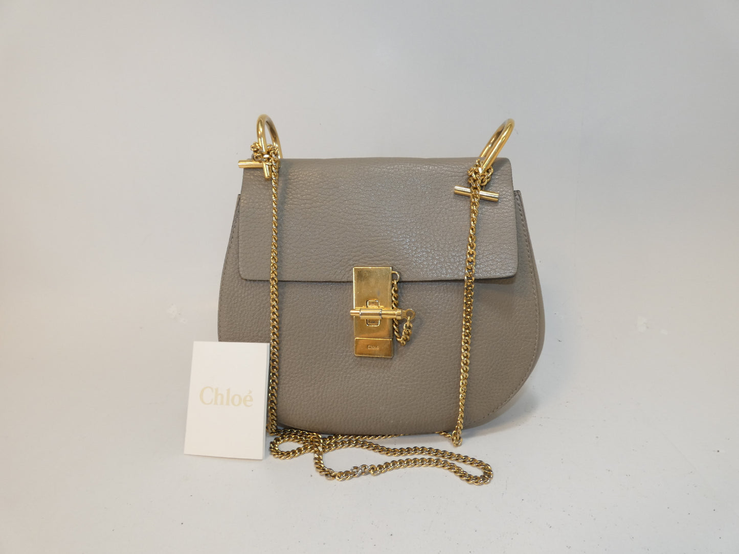 Chloe Drew Leather Chain Shoulder Bag