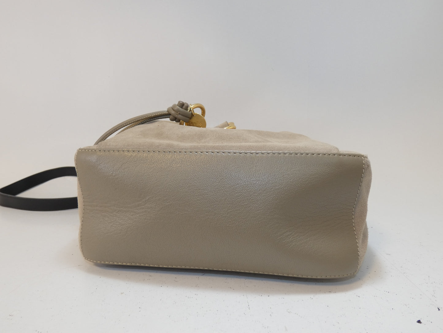 SEE BY CHLOE Suede and Leather Two-Tone Shoulder Bag