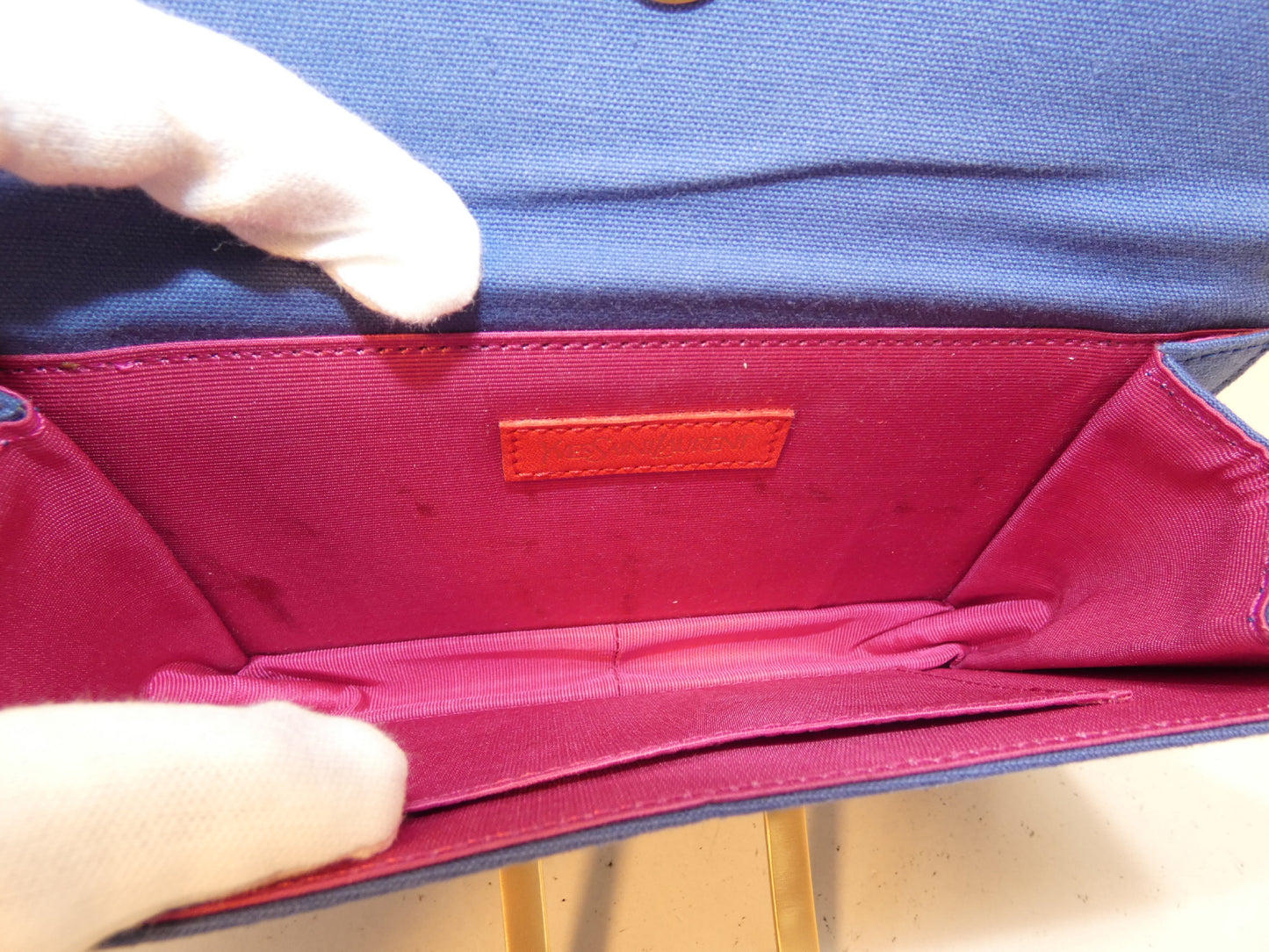 Yves Saint Laurent Canvas Square Mini Handbag