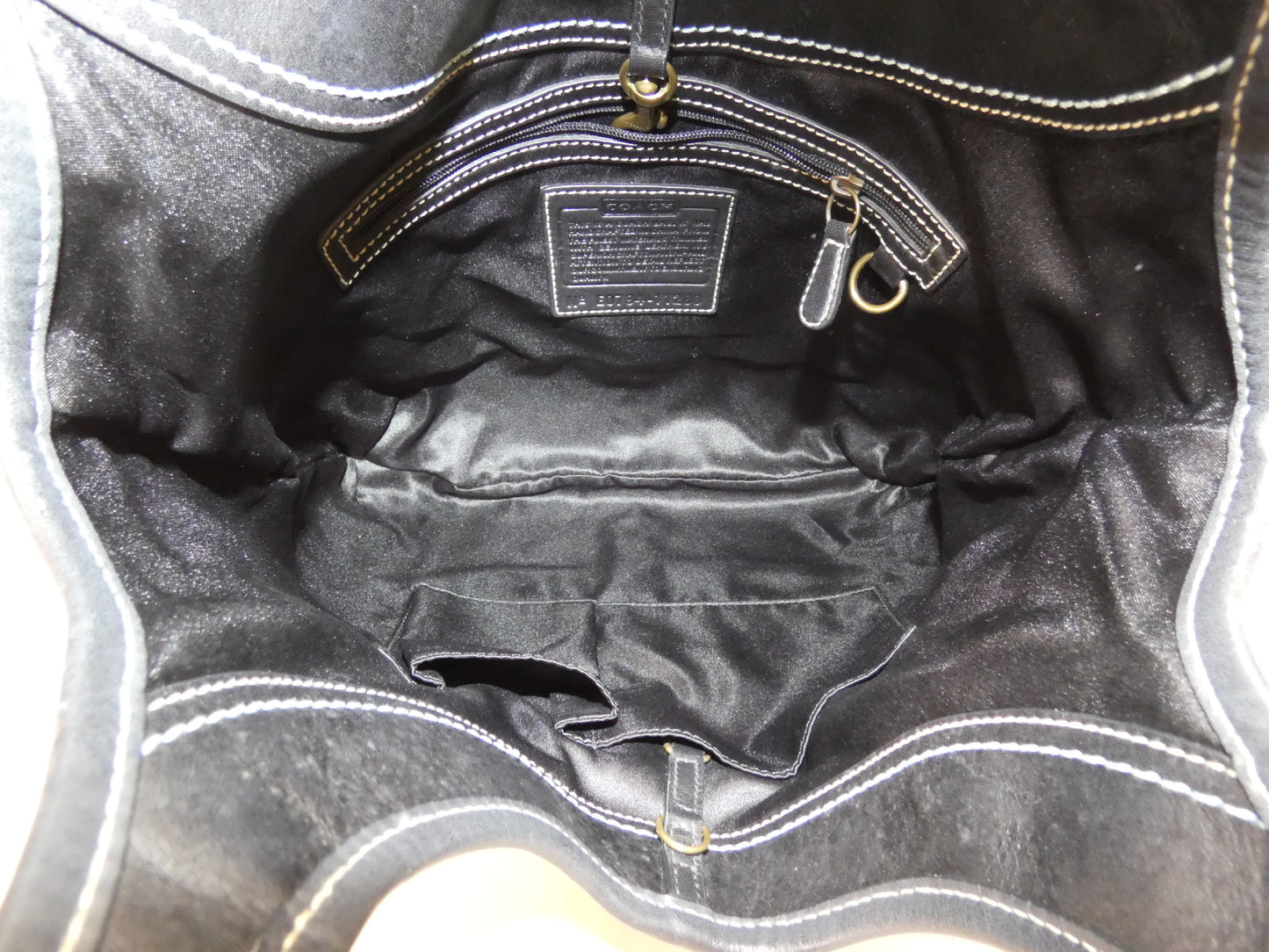 COACH Signature Canvas Leather Hook Belt Handbag