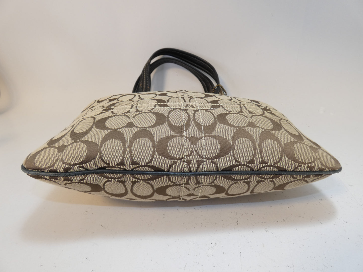 COACH Signature Canvas Leather Hook Belt Handbag