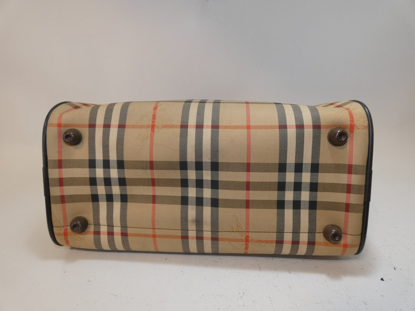 BURBERRY Nova Check Hand Boston Bag