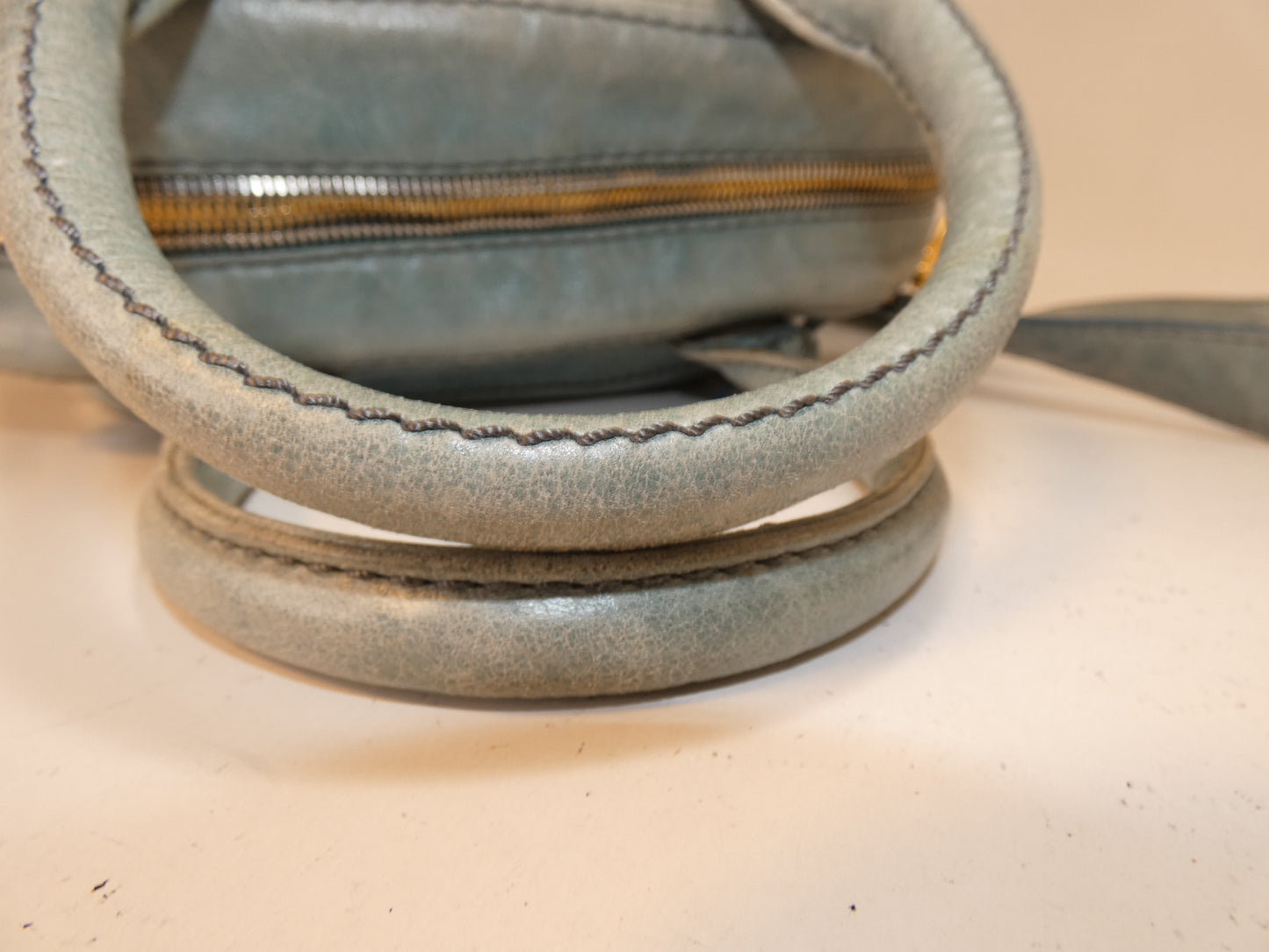 PRADA 2-way Leather Boston Hand Shoulder Bag