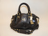 COACH 2-way black leather hand/shoulder bag