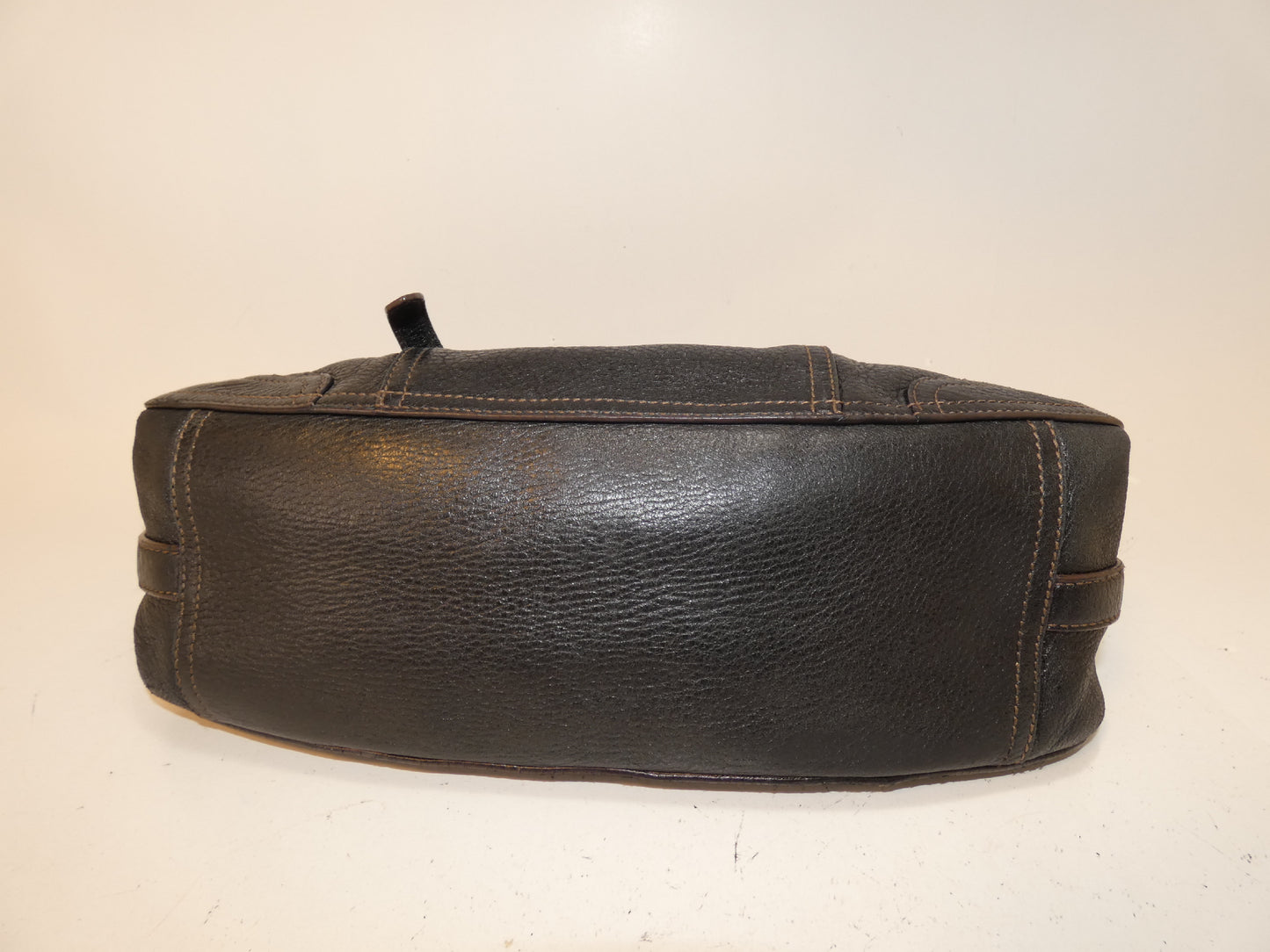 PRADA 2-way Vitello leather black hand/shoulder bag