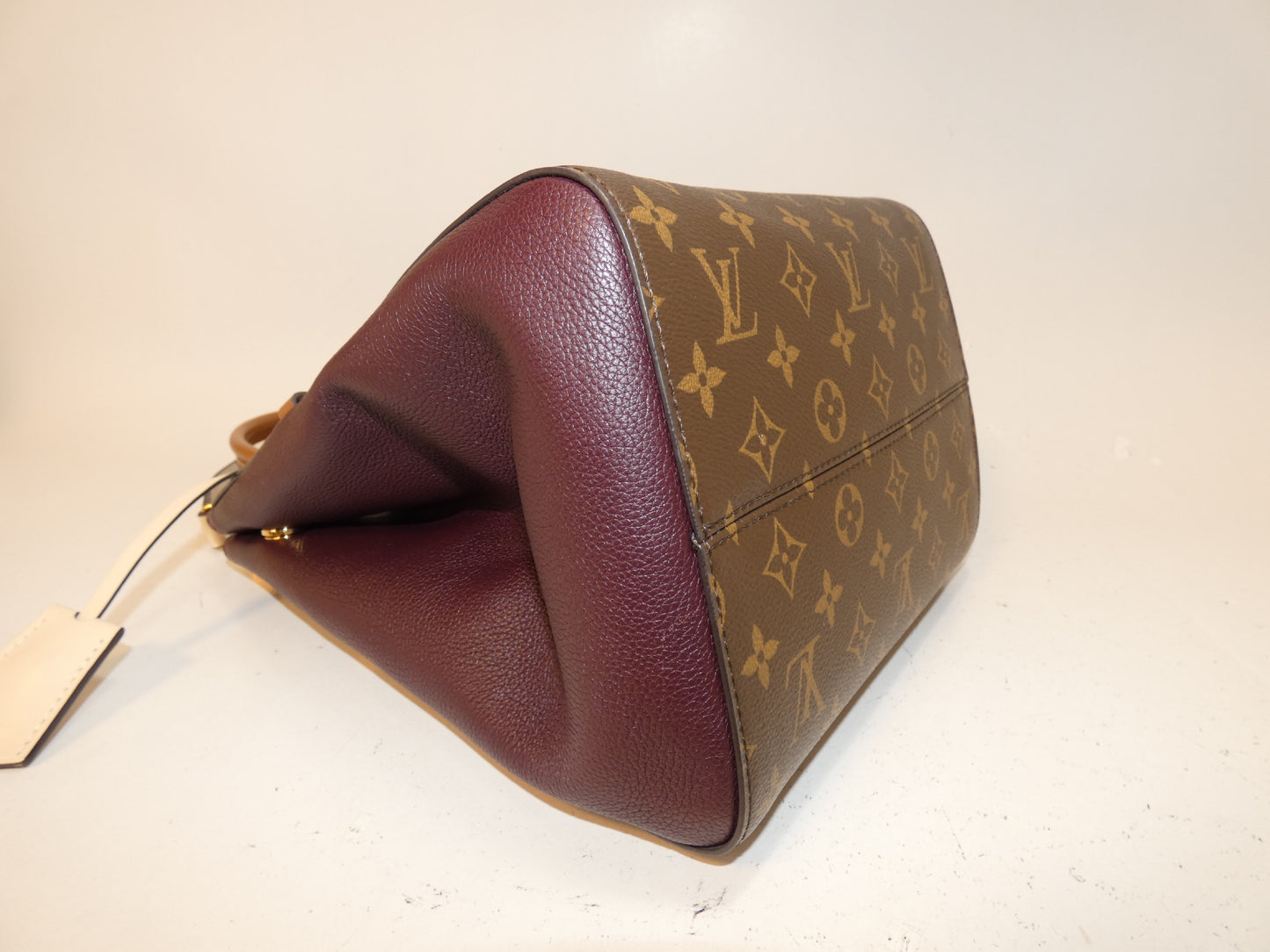 LOUIS VUITTON 2-way Fold Tote MM Monogram Hand Shoulder Bag