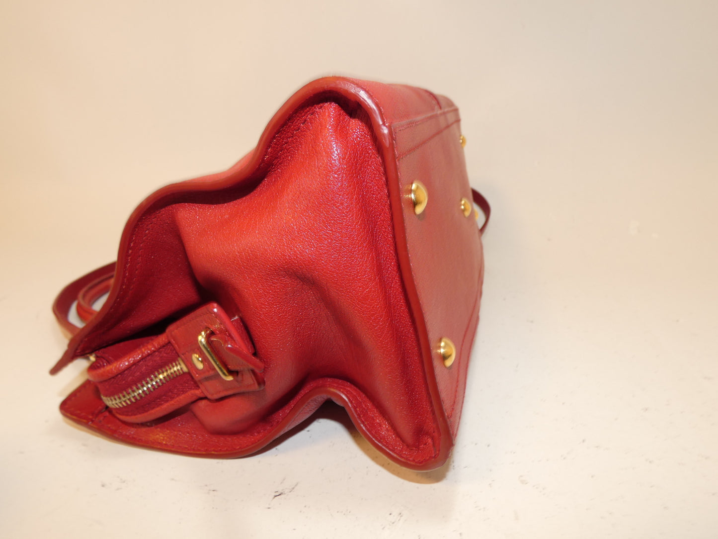 Yves Saint Laurent 2-way Cabas Chic calfskin python print hand/shoulder bag