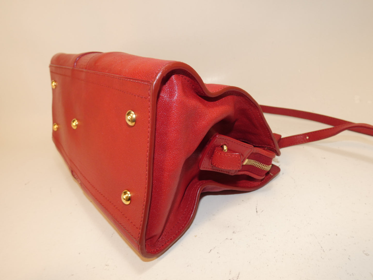 Yves Saint Laurent 2-way Cabas Chic calfskin python print hand/shoulder bag