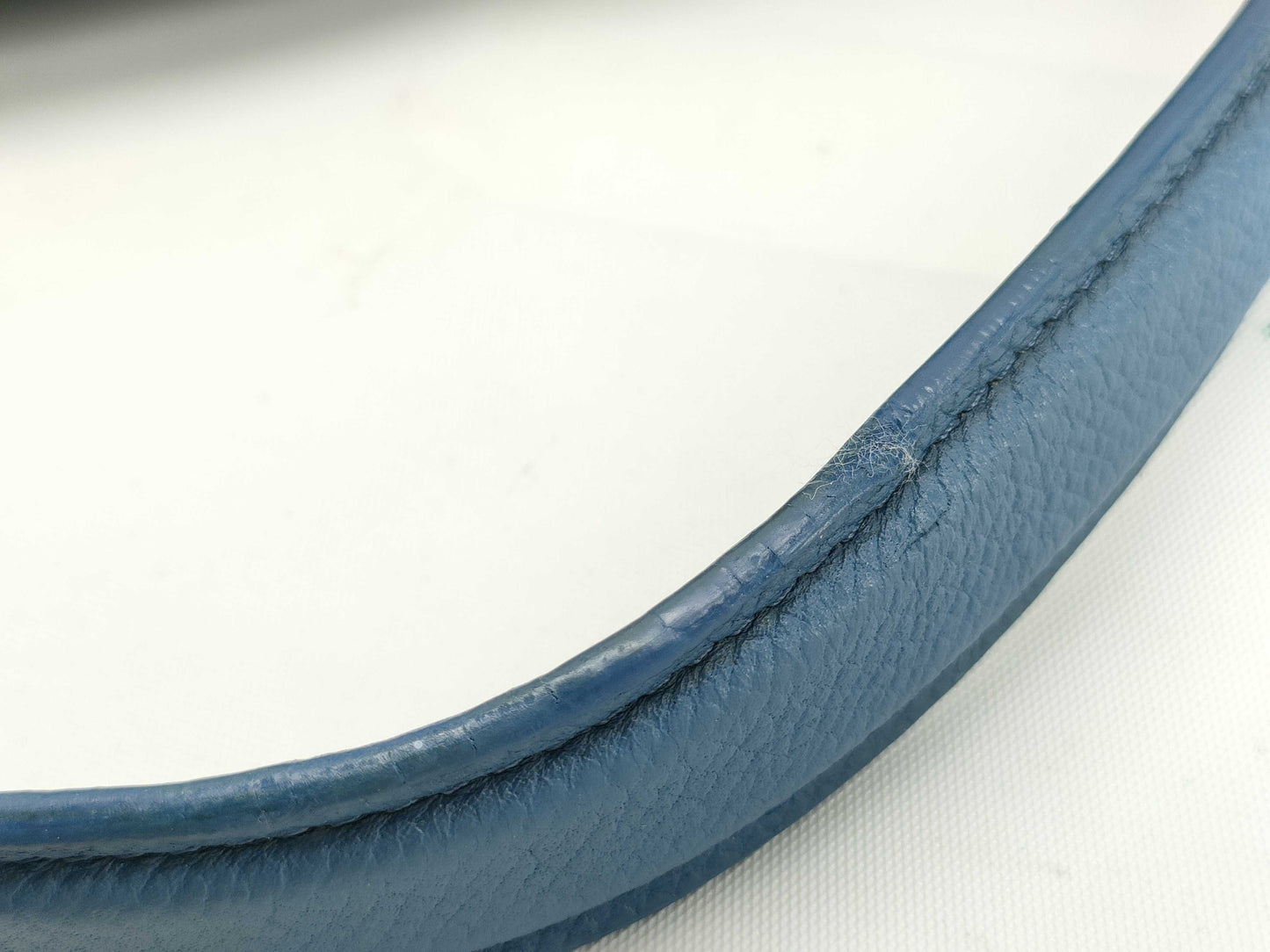 CELINE Mini Belt Bag, Leather, Blue, 2-Way Handbag