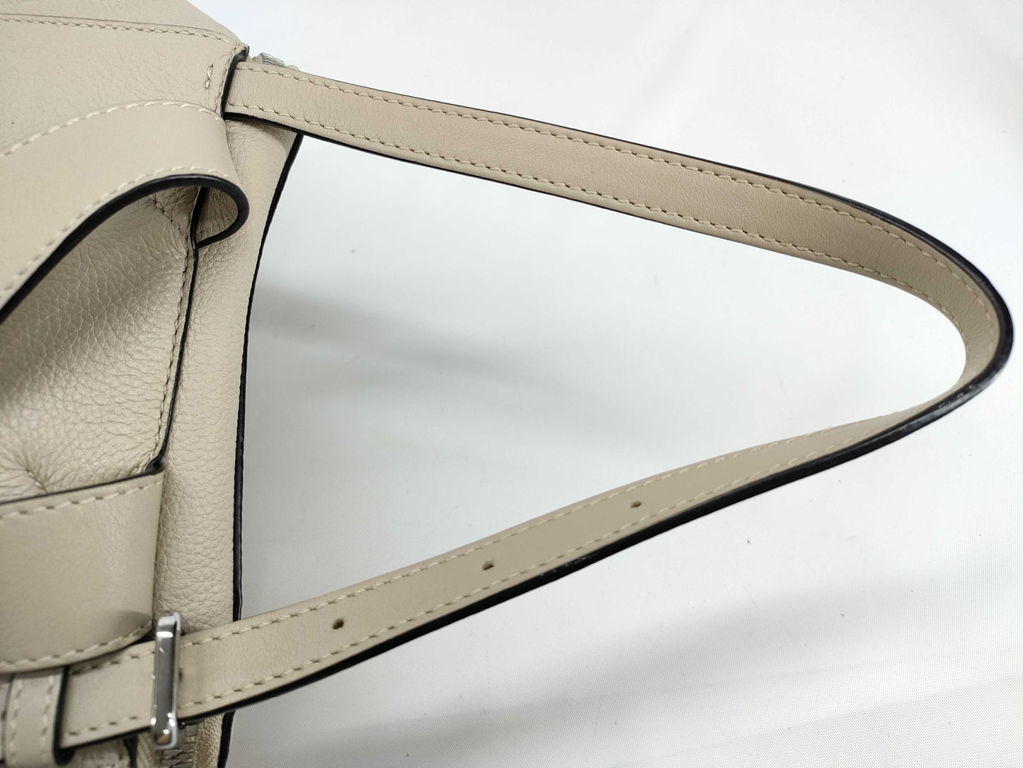 LOEWE Goya Leather Backpack Greige
