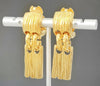 Yves Saint Laurent Yves Saint Laurent Gold-Colored Swing Plate Earrings 23.9g