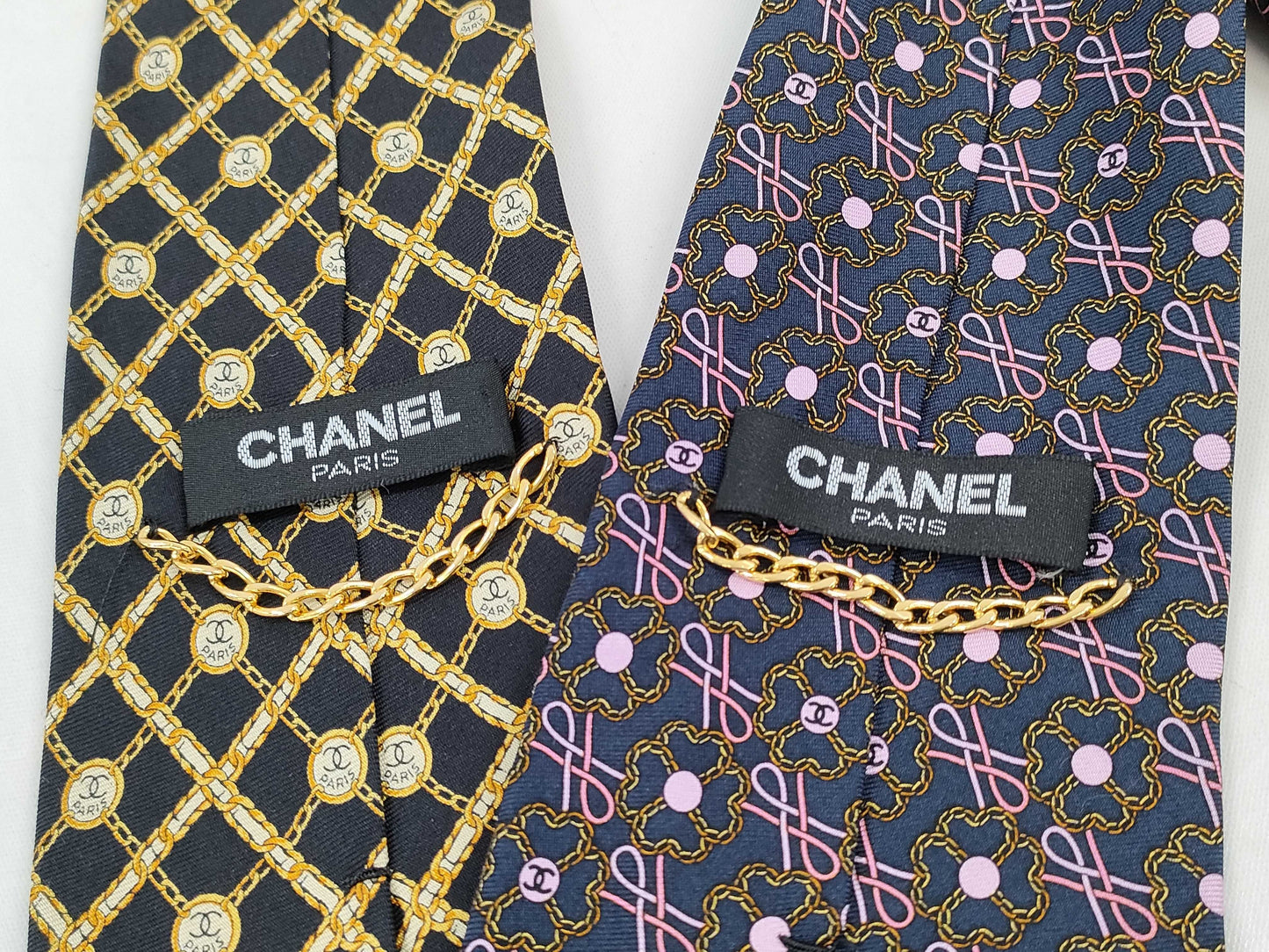 CHANEL Coco Mark Tie Set of 2