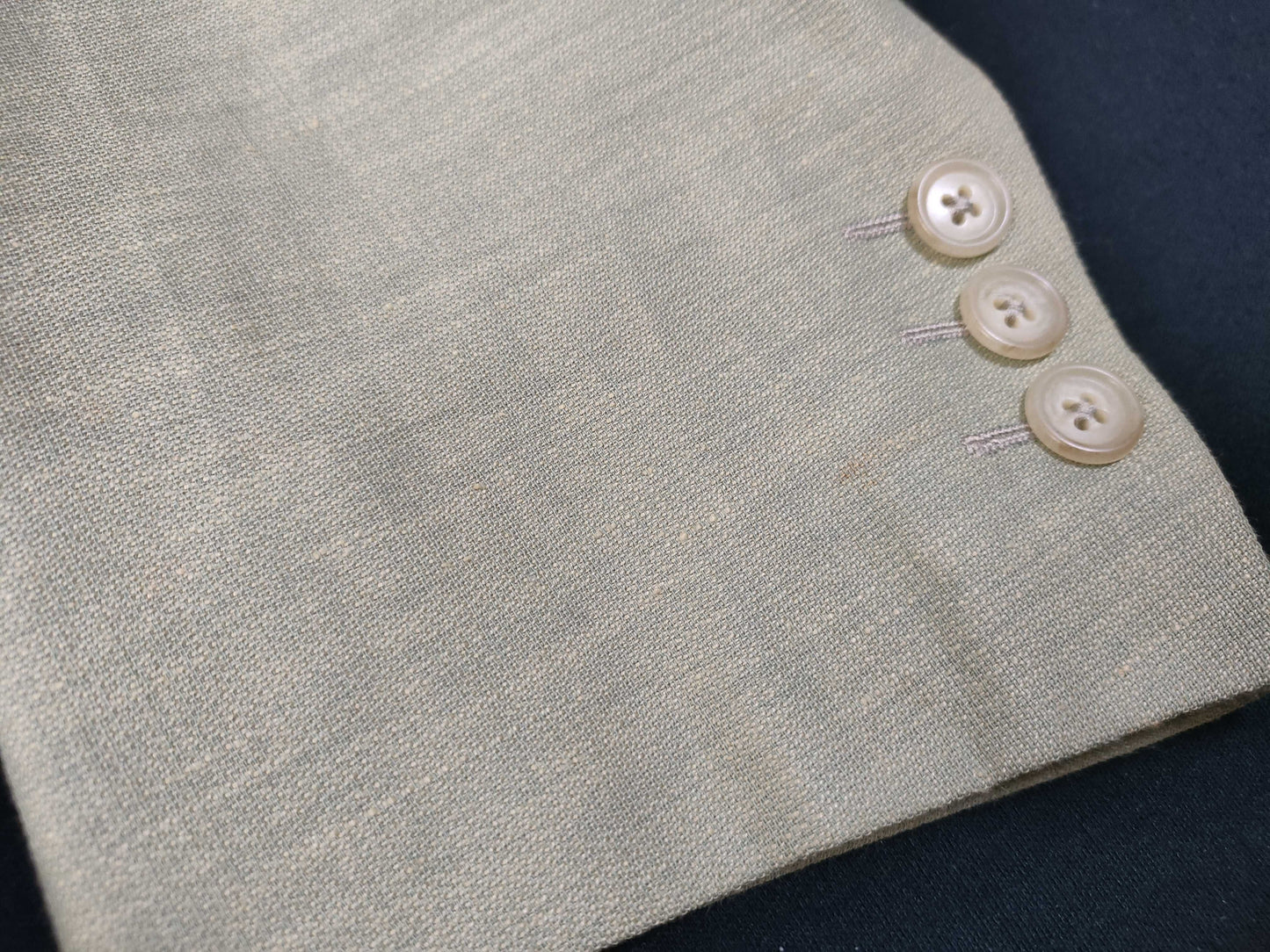 FENDI FENDI Linen Blend Tailored Jacket Size 50 LL XL Jacket