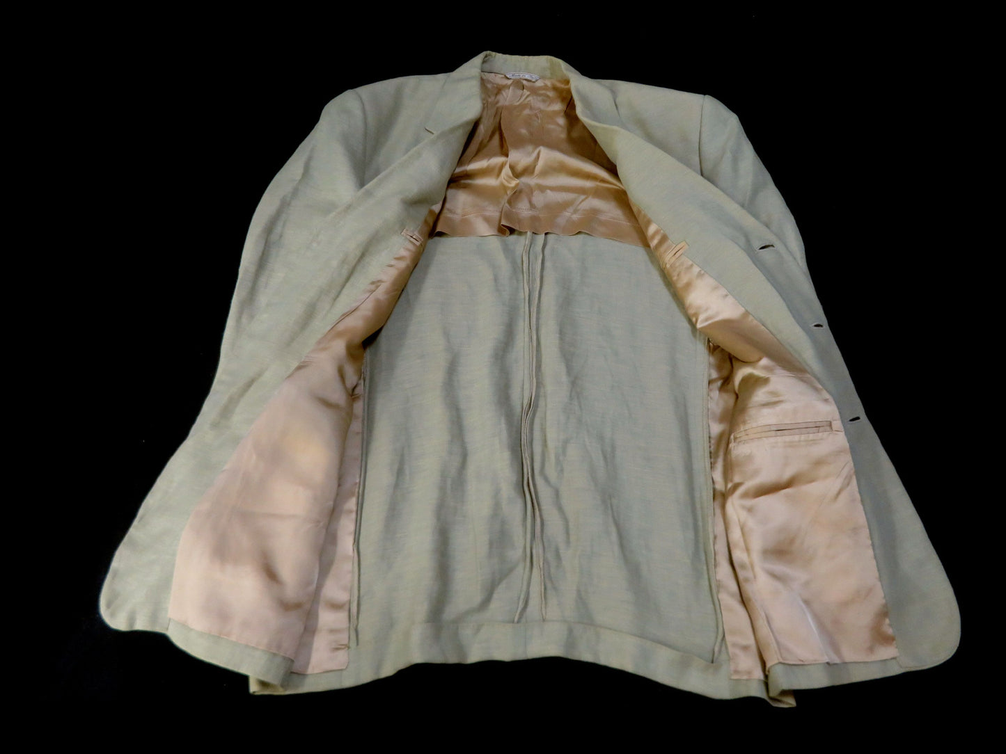 FENDI FENDI Linen Blend Tailored Jacket Size 50 LL XL Jacket
